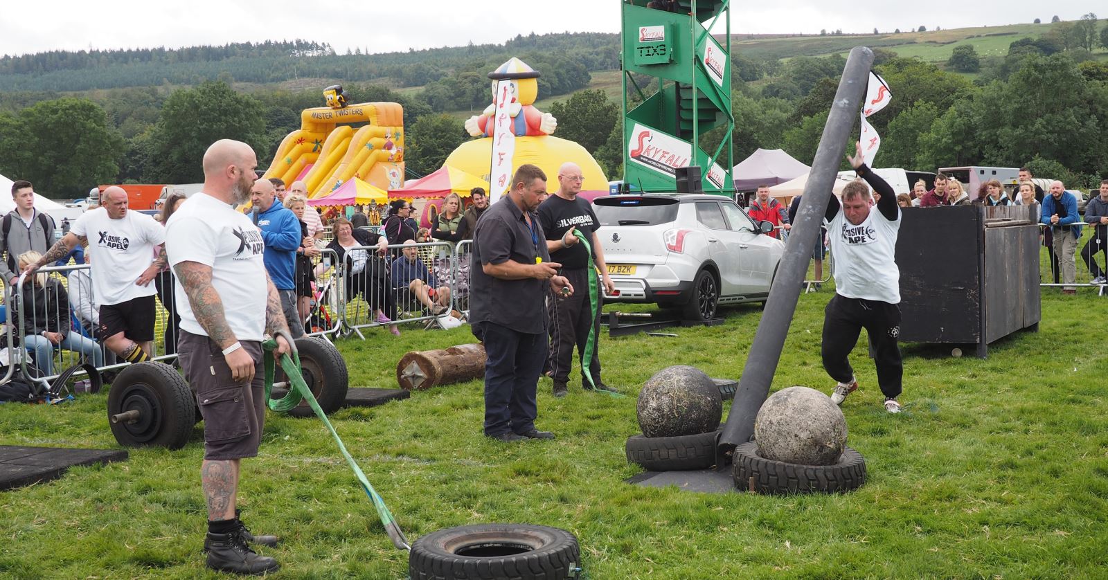 strong man competition at Wolsingham Show County Durham